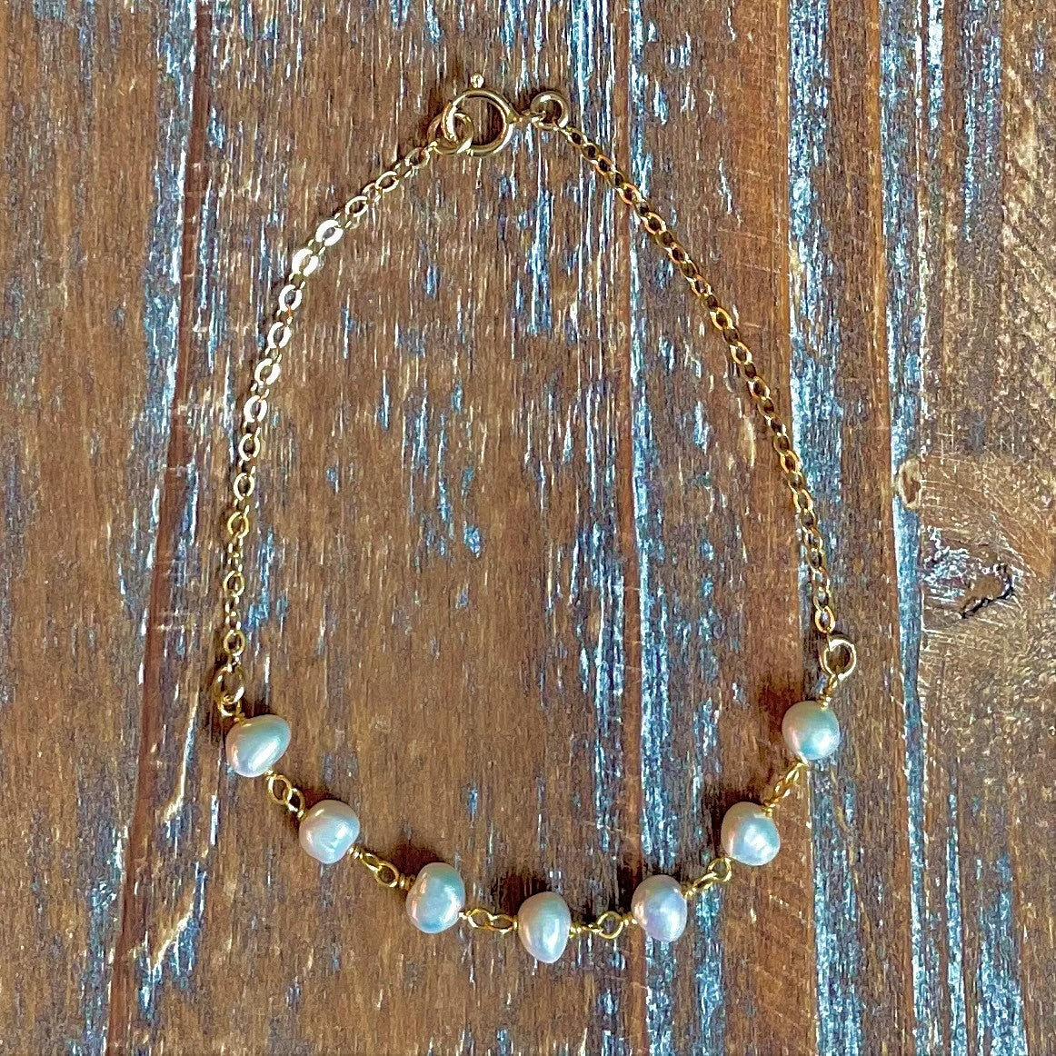 14k Gold Filled Bracelet Pearl FreshwaterPearl Bar Bracelet, 14k Gold Filled Pearl Or Natural Gemstone outlets Bracelet